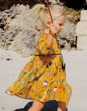PUDCOCO/Новинка; детское праздничное платье принцессы с длинными рукавами и цветочным рисунком для маленьких девочек; Повседневный Сарафан; От 1 до 5 лет 2024 - купить недорого