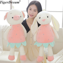 Creative One Piece Fruit Pig Rabbit Plush Toy Cute Bunny Doll Stuffed Rabbit Toys Animal Sleeping Pillow Gift For Kids 2024 - buy cheap