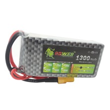 Lipo 11.1V 3S 1300mAh Battery Lion Power 25C MAX 35C For Racing Drone FPV Quadcopter RC Car Boat Airplane Helicopter Battery 2024 - buy cheap