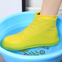 Capa de chuva unisexs para sapatos, proteção reutilizável de látex chuvoso, à prova d'água para calçados com cor sólida 2024 - compre barato