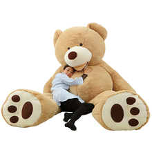 Tamaño grande 200cm piel de oso gigante americano, abrigo de oso de peluche, precio de fábrica de buena calidad juguetes suaves para niñas 2024 - compra barato