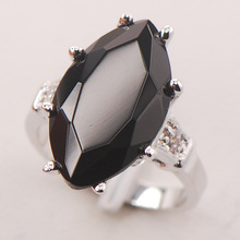 Black Onyx Women 925 Sterling Silver Ring F738 Size 6 7 8 9 10 2024 - buy cheap
