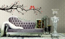Love Tree Branch Birds Removable Wall Decal Vinyl Stickers Art Decor Home Mural DIy Large Wall Stickers Tree Vinilos Paredes 823 2024 - buy cheap