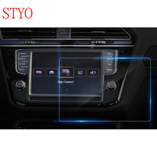 STYO Автомобильный GPS навигатор закаленное стекло Защита экрана стальная пленка для Tiguan 2017 2018 2024 - купить недорого