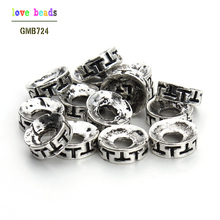 Lote de 50 unidades de cuentas de anillos espaciadores de 8mm de diámetro para joyería, abalorios redondos de rueda de Metal a la moda (w03502) 2024 - compra barato