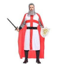 Snailify-Disfraz de Halloween para hombre adulto, disfraz de caballero cruzado, Cosplay Medieval real 2024 - compra barato