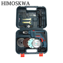 Himoskwa-furadeira elétrica de impacto, conjunto de ferramentas multifuncional com dois propósitos, perfuração elétrica 2024 - compre barato