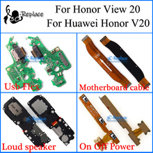 Para Huawei Honor V20/para Honor View 20, cable de placa base Usb Flex, altavoz de encendido y apagado, Cable Flex de alimentación 2024 - compra barato