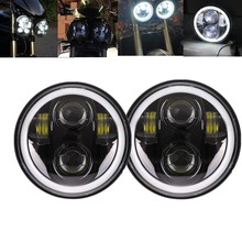2pcs 80W White Halo Ring 5.75 Inch LED Headlight For Triumph Rocket iii 3 Thunderbird 40W Motorcycle Accessories 2024 - buy cheap
