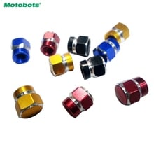 MOTOBOTS-Tapa de vástago de aire para válvula de rueda de coche y camión, cubierta de polvo de tornillo, 4 colores rojo, azul, negro, dorado # CA5480 2024 - compra barato