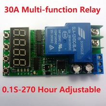 DC 12V 30A Multifunction Timer Delay Relay Module High Power On/Off Adjustable for PLC Motor LED Car 2024 - buy cheap