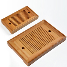 Hot Sale 2 Size Kung Fu Tea Set Natural Wood Tea Tray Rectangular Traditional Bamboo Puer Tea Tray Chahai Tea Table Ceremony 2024 - buy cheap