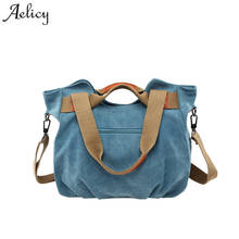 Aelicy Large Capacity Casual Vintage Hobo Canvas Handbags Luxury Handbags Women Bags Designer High Quality 4 Colors 1108 2024 - buy cheap