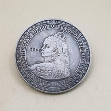 1887 Reino Unido 1 corona copia monedas conmemorativas monedas arte colección 2024 - compra barato