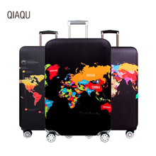 Qihere-funda protectora para maleta de viaje, estuche de equipaje elástico, cubierta antipolvo aplicable a maleta de 18 ''-32'', accesorios de viaje 2024 - compra barato