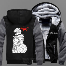 Goblin Slayer толстовки аниме жрица Косплей куртки пальто Зимняя Толстая толстовка на молнии для мужчин 2024 - купить недорого