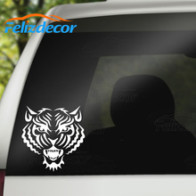 Cara de tigre calcomanía Tribal animales 3d coche calcomanías Tigre vinilo coche pegatina parachoques pegatinas vinilo decoración L620 2024 - compra barato