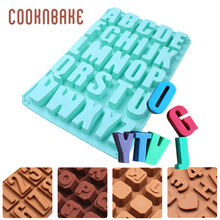COOKNBAKE Number Letter chocolate mold Silicone Cake Candy Gummy form Silicone Pastry biscuit bread Mould 3D Cake Decorated Tool 2024 - buy cheap
