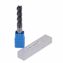 1Pcs 12mm Four Flutes(long) Spiral Bit Milling Tools Carbide CNC Endmill Router bits hrc45 D12*45*D12*100 2024 - buy cheap