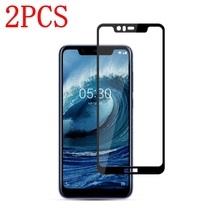 2PCS Full Cover Tempered Glass For Nokia X5 2018 Screen Protector protective film For Nokia 5.1 Plus TA-1109S glass 2024 - buy cheap