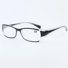 Óculos de leitura unissex quadrados e confortáveis, armação transparente de policarbonato para homens e mulheres, espelho presbiopia 1.0-4.0 r235 2024 - compre barato