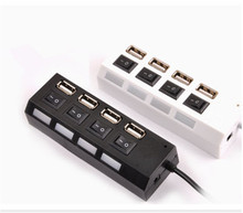 Best sale High speed  usb hub USB 2.0 strip Four port usb hub splitter with separate  On/Off Switch LED for PC computer EE-FXQ2 2024 - buy cheap