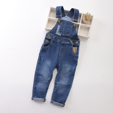 Spring Autumn Fashion Baby boys gilrs denim jeans Stretch jeans cowboy Overalls Children jumpsuit denim kids girl boy overalls 2024 - buy cheap