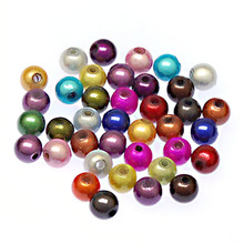 Miracle beads/perles magiques,acrylic beads,6mm round magique perles beads random mixed color 2024 - buy cheap