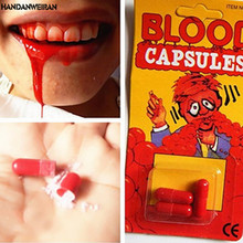 1pieces Funny Blood Pill Trick Toys Whimsy Prop Vomiting Blood Capsule April Fool's Day  Joke Toys 2024 - buy cheap