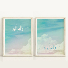 Inhale Exhale Motivational Poster Yoga Meditation Prints Boho Home Decor , Zen Art Breathe Canvas Painting Pilates Wall Pictures 2024 - buy cheap