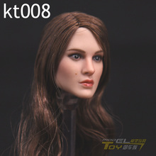 KIMI игрушки KT004 европейские и американские женщины 1/6 голова Лепка красота головной убор 2024 - купить недорого