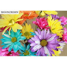 MOONCRESIN New 5D Diy Diamond Painting Cross Stitch Full Resin Handcraft Embroidery Colorful Flower Needlework Mosaic Art Kits 2024 - buy cheap
