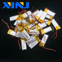Xinj-bateria de lítio polímero li 3.7v e 180 mah, 10 peças, para fones de ouvido, bluetooth, alto-falante, relógio inteligente, 3d, dvr 2024 - compre barato