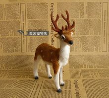 new simulation deer toy imitate reindeer model gift about 14x5x17cm 2024 - buy cheap