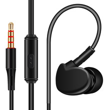 Nova chegada 3.5mm com fio esporte fone de ouvido in-ear fone de ouvido baixo estéreo música fones de ouvido com microfone para samsung xiaomi huawei 2024 - compre barato