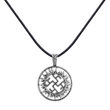 Pingente eslavo kolvrat amuleto gótico, talisman viking joias flores vikinhos pingentes joia pagão 2024 - compre barato
