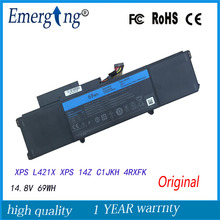 14.8V 69WH Original New   Laptop Battery for Dell XPS 14 L421X Ultrabook 14-L421x P30G 2024 - buy cheap
