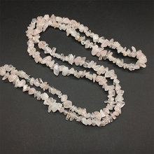 1 Strand 4-8mm Natural Rose Pink Crystal Quartz Stone Chips Nuggets Jewelry Accessories Loose Strand Beads DIY for Bracelets 2024 - buy cheap