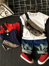 Hot Sale Quality Cotton Kids Clothes Set Summer Boys Short Sleeve T-Shirts and Shorts 2pcs/Set Baby Boy Clothes Suit 2-7Year 2024 - buy cheap