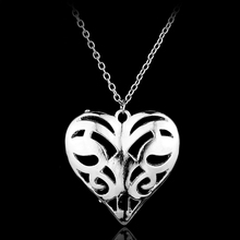 MQCHUN-collar de vampiro de uso original para mujer, medallón con corazón de filigrana, regalo de mujer Real, 30 2024 - compra barato