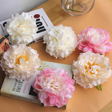 10pcs/lot Artificial Peony Flower Head Wedding Party Christmas Decoration DIY Silk Flower Wall Background decor Accessories 2024 - buy cheap