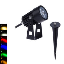 LED Landscape Lights 12V 3W 220V Waterproof Garden Pathway lamp Trees Flags Outdoor Spotlights with Spike 2024 - buy cheap