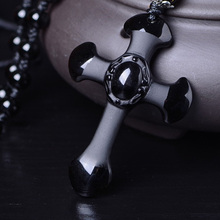 Dropshipping Chinese Carving Obsidian Pegasu Pendant Natural Black A Obsidian Necklace For Women Men fine Jewelry Wholesale Gift 2024 - buy cheap