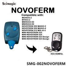 O comando da garagem portão NOVOFERM NOVOFERM handheld transmissor rolling code controle remoto 433.92mhz chave fob 2024 - compre barato