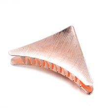 Fashion Woman Hair Accessories Gift Triangle Hair Clip Metal Geometric Alloy Crab Clip Hairband Moon Shape Barrette Girls Holder 2024 - buy cheap