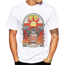 Модная дизайнерская мужская футболка с изображением церкви солнца, Индивидуальные футболки с короткими рукавами, женская футболка с винтажным принтом солнца, хипстерские футболки 2024 - купить недорого