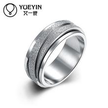 New Fashion titanium steel ring for men Engraving letters finger rings big crystal popular design ring for lovers TGR005-A 2024 - buy cheap