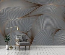 3D геометрические абстрактные линии ретро ностальгия Современные Простые роскошные обои фрески на заказ фоновая стена 2024 - купить недорого