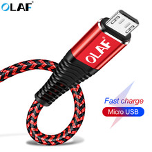 OLAF Micro USB Cable for Samsung Xiaomi LG Cable Micro USB Fast Charging Data Nylon Braided Charger Android Mobile Phone Wire 2024 - buy cheap