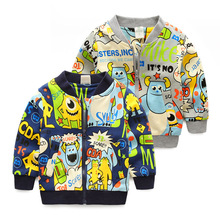 New Arrival Boys Jackets Long Sleeve Kids Boys Cartoon Printed Winter Clothes High Quality Outerwear Baseball Jacket Cool Coat 2024 - buy cheap